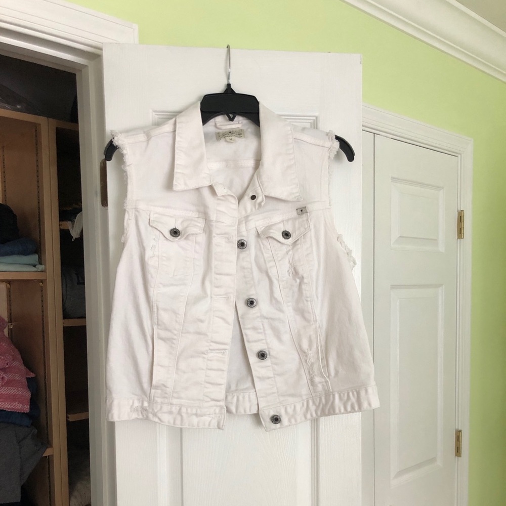 Lucky Brand Jean vest - White